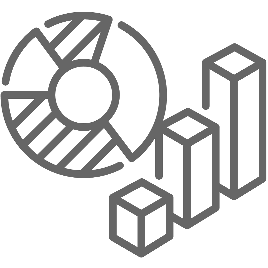 icon of a pie chart and bar chart