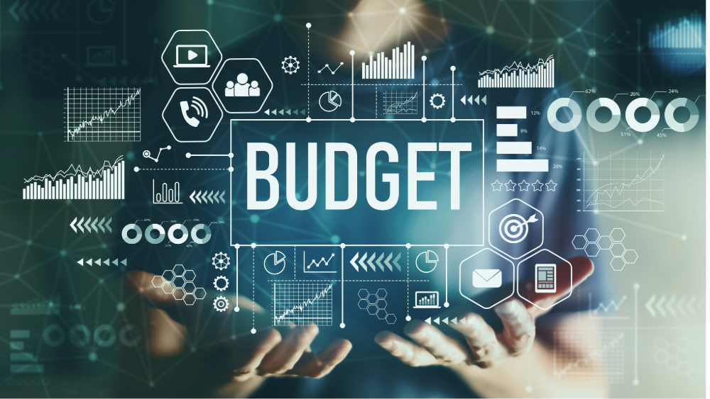Budget imagery representing budgeting tips for millennials.